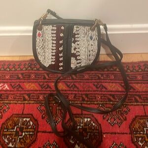 Embroidered crossbody bag